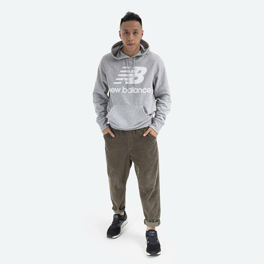 * Exclusive Sweatshirt New Balance Essentials Stacked Logo Po Ag Mt03558Ag | Mens Sweatshirts