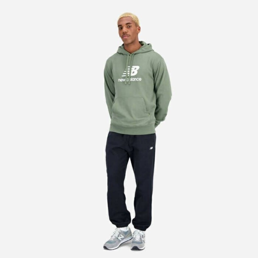 * Typical Style Men'S Sweatshirt New Balance Essentials Stacked Logo Mt31537Don | Mens Sweatshirts