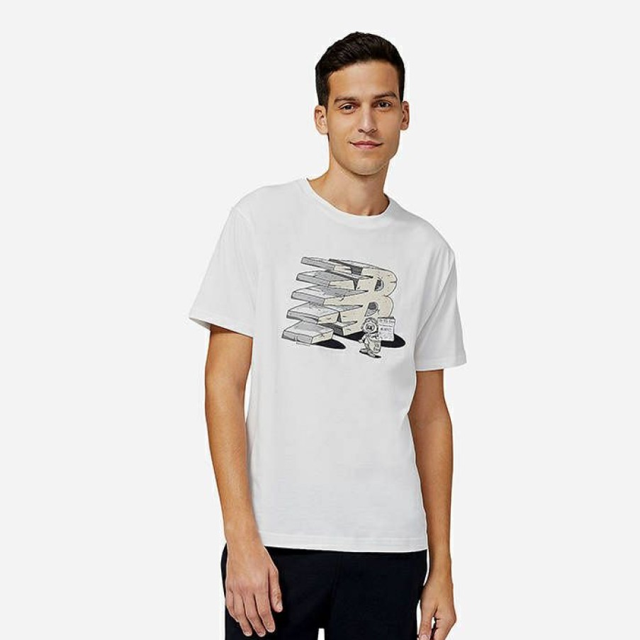 * Outlet Sale New Balance Essentials Monumental Graphic Tee Mt21568Wt | Mens T-Shirts