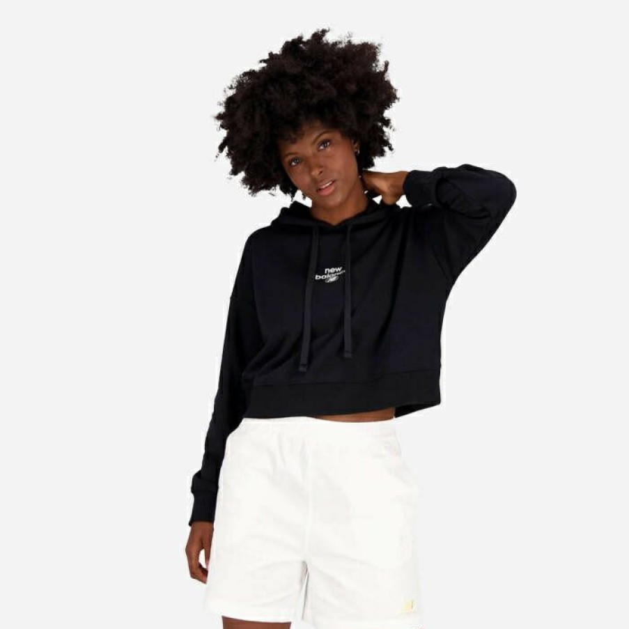 * Typical Style Women'S Sweatshirt New Balance Essentials Reimagined Wt31509Bk | Women'S Sweatshirts