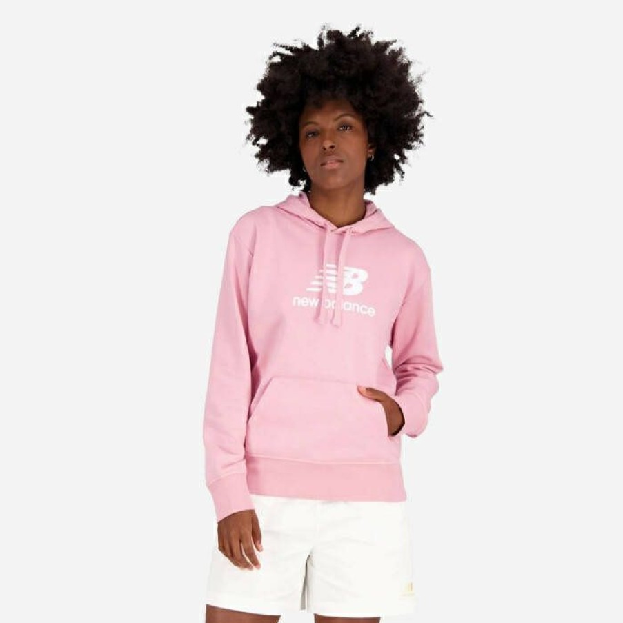 * Bargain Sale Women'S Sweatshirt New Balance Essentials Stacked Logo Wt31533Hao | Women'S Sweatshirts