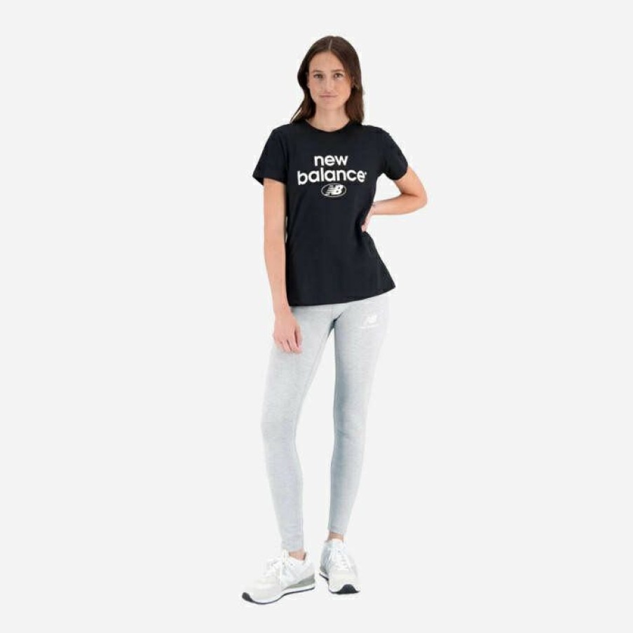 * Best Sellers Women'S T-Shirt New Balance Essentials Remastered Wt31507Bk | Women'S T-Shirts